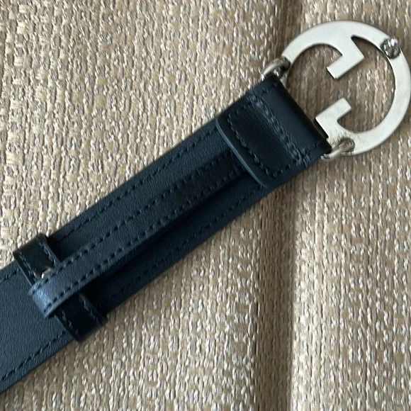 New Gucci Blondie belt with interlocking G Buckle
